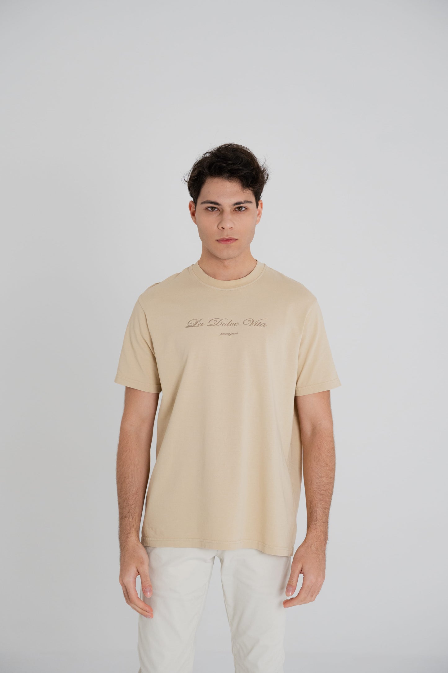 Beige Signature Tee