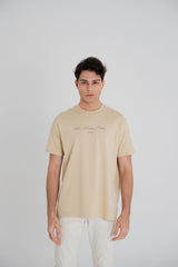 Beige Signature Tee