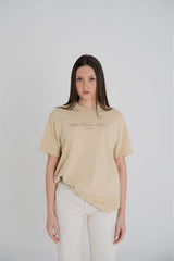 Beige Signature Tee